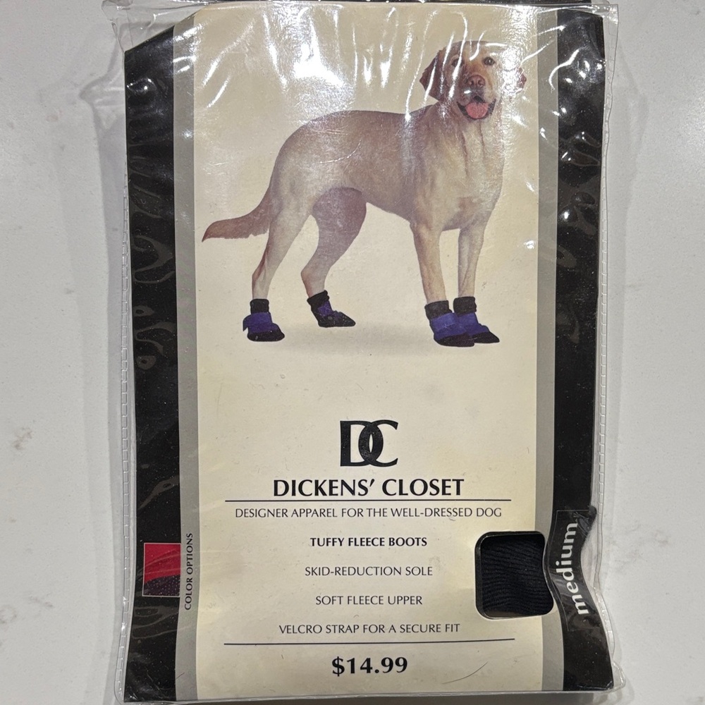 DC Black and Blue Dog Boots